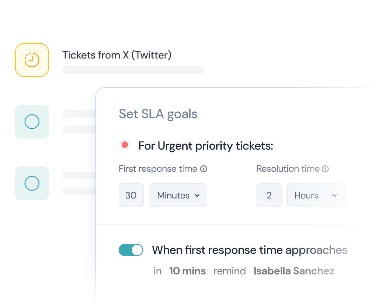 SLA- und Zuweisungsregeln